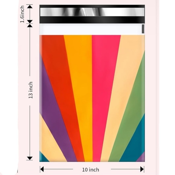 20 COLORFUL POLYMAILERS 10” x 13” - Picture 3 of 4